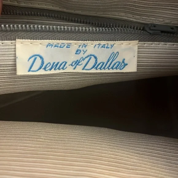 Vintage Dena of Dallas-made in Italy gray beaded handbag - Picture 5 of 11